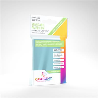 GameGenic PRIME Sleeves: Standard American Board Game Sleeves