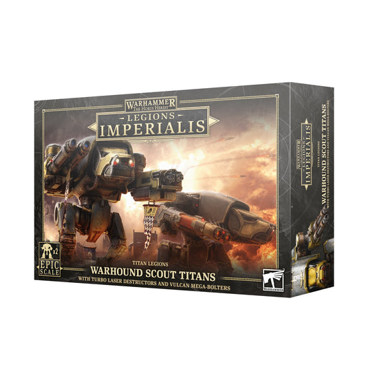 Legions Imperialis: Warhound Scout Titans (Pre-Order) (Releases 4/13/24)