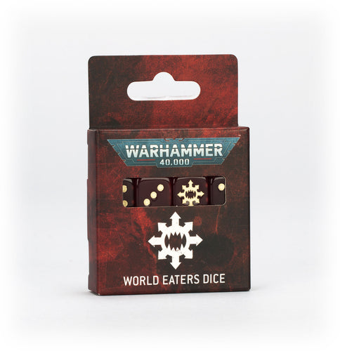 Warhammer 40000: World Eaters Dice Set (Pre-order 5/10/25)