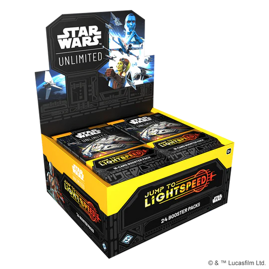 Star Wars Unlimited: Jump To Lightspeed Booster Display.