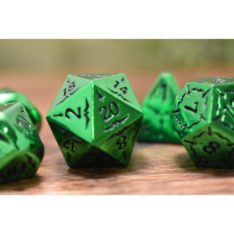 Load image into Gallery viewer, Sword of the Emerald Isles Metal Dice Set
