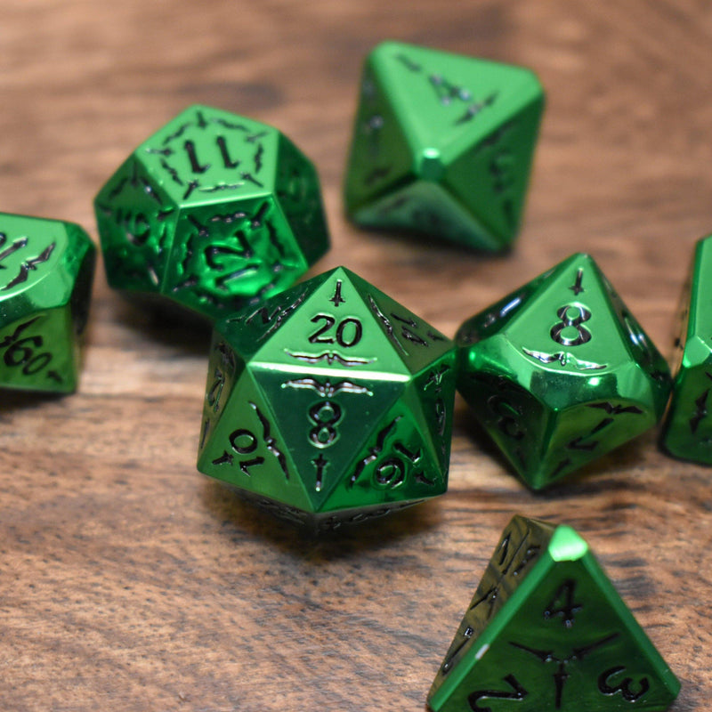 Load image into Gallery viewer, Sword of the Emerald Isles Metal Dice Set
