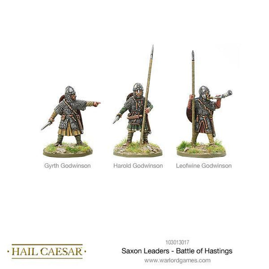 Hail Caesar Saxon Leaders Battle of Hastings Blister