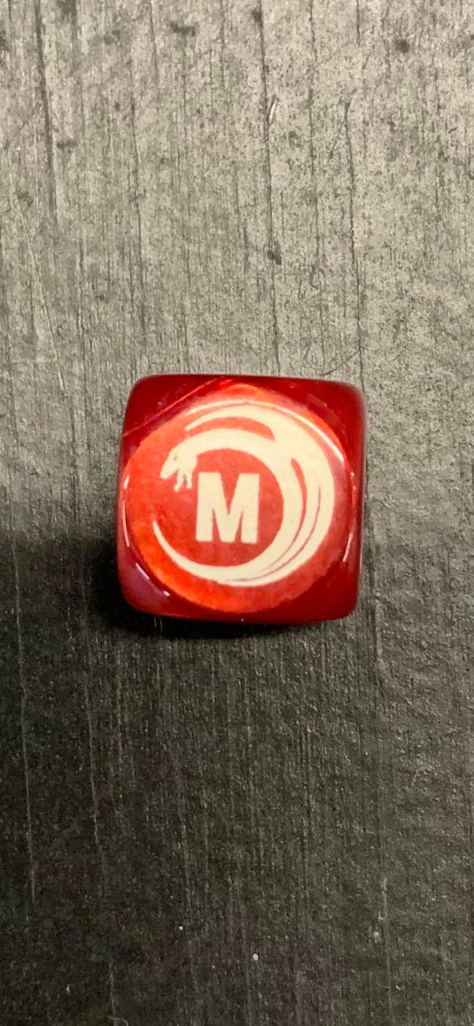 Mythicos Studios Red and White Dice Set (D6) (Set of 12)