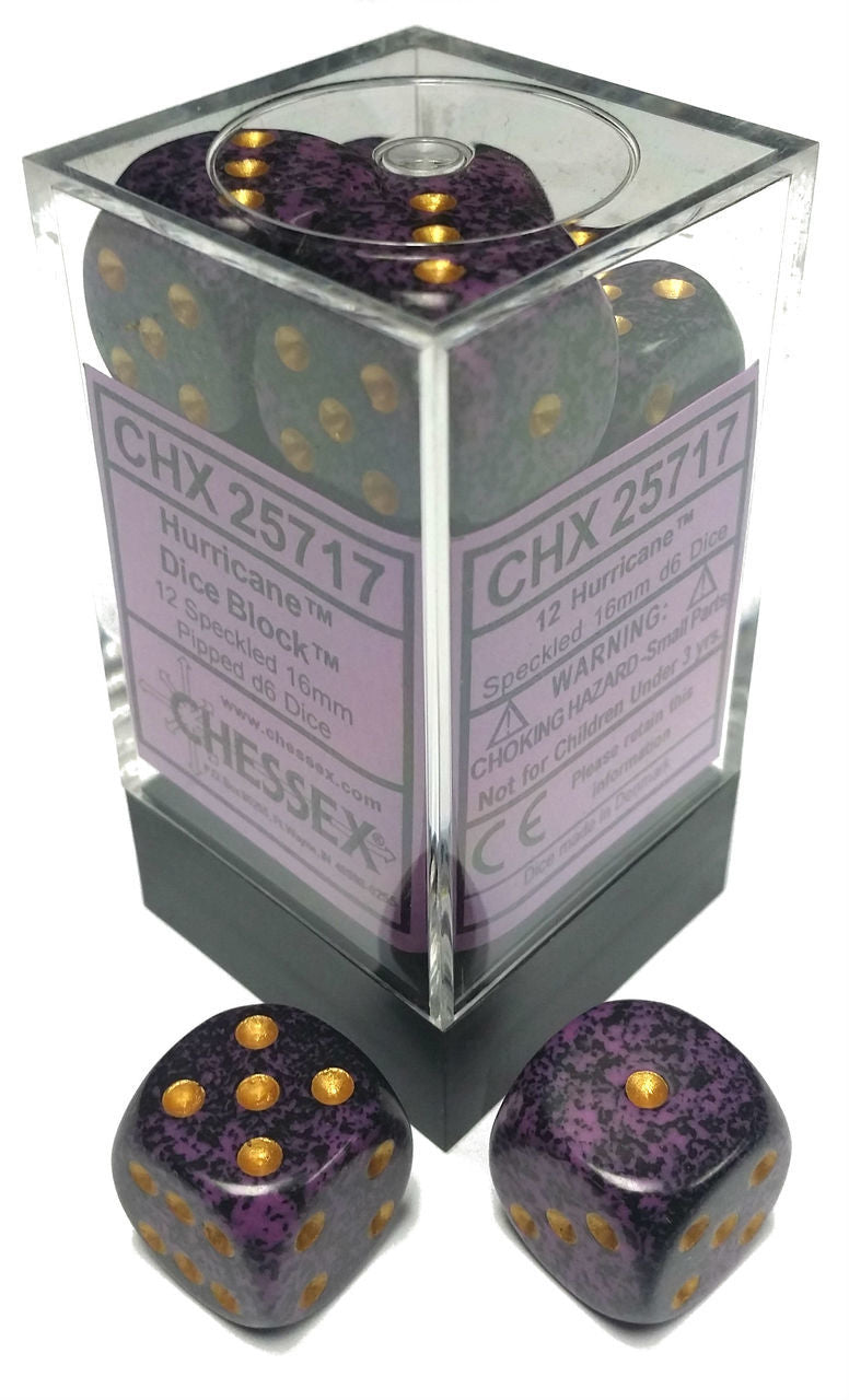 Load image into Gallery viewer, Chessex 16mm D6 12 Die Dice Set
