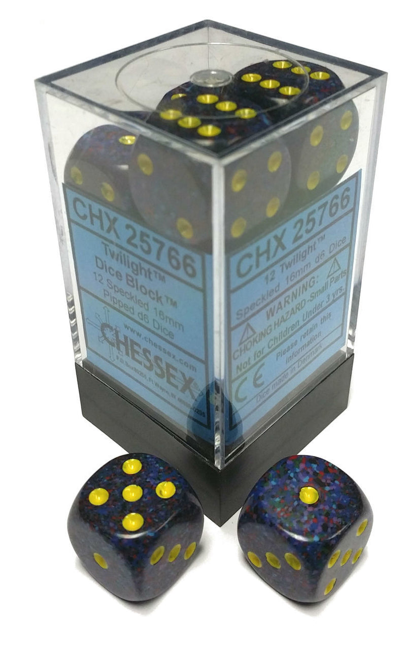 Load image into Gallery viewer, Chessex 16mm D6 12 Die Dice Set
