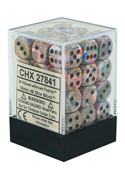 Chessex 12mm 36d6 Dice Block