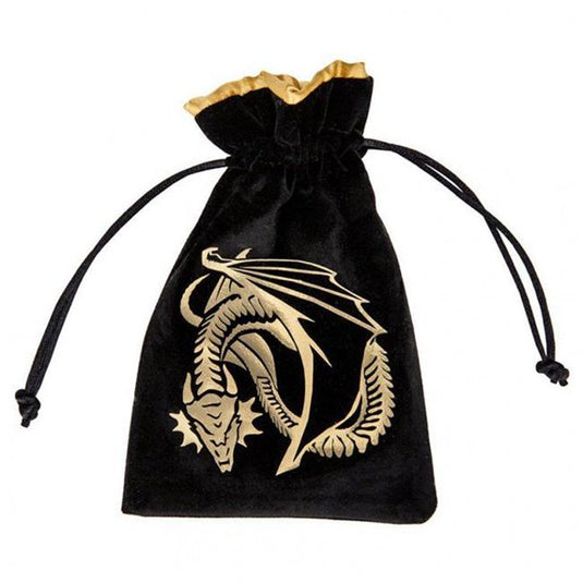 Q-Workshop Dragon Background Velour Dice Bag