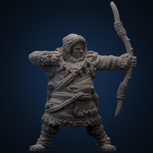 Mythic Americas: Inuit - Arvik Tuvaak (Whale Hunters) With Bows