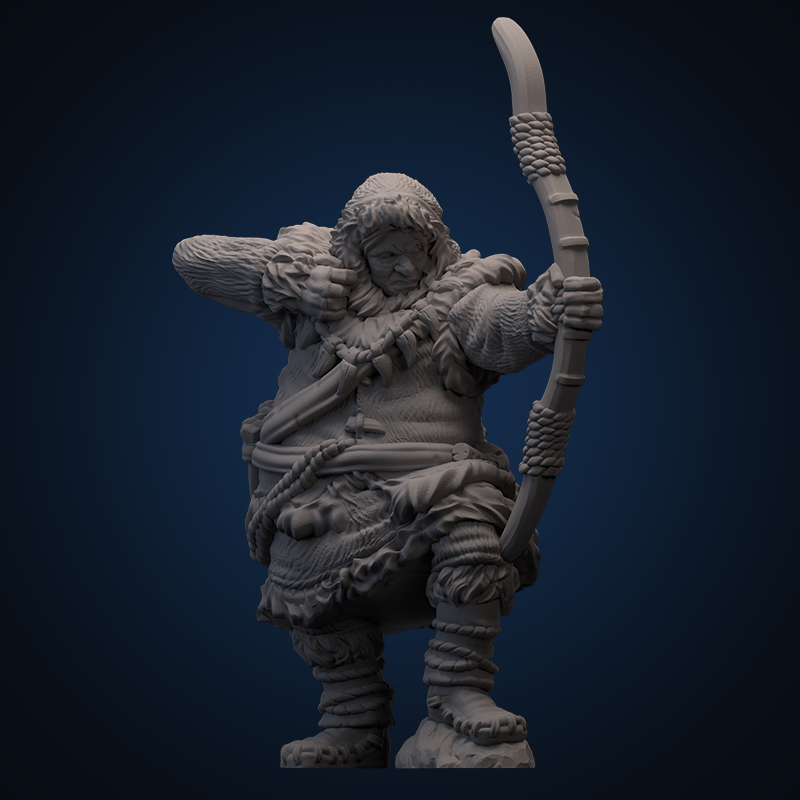 Load image into Gallery viewer, Mythic Americas: Inuit - Arvik Tuvaak (Whale Hunters) With Bows
