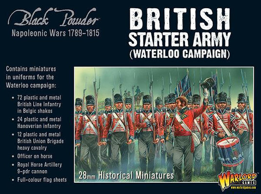Napoleonic British Starter Army (Black Powder. Waterloo Campaign)