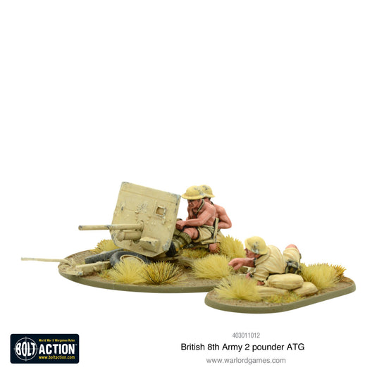 British 8th Army 2 Pounder ATG