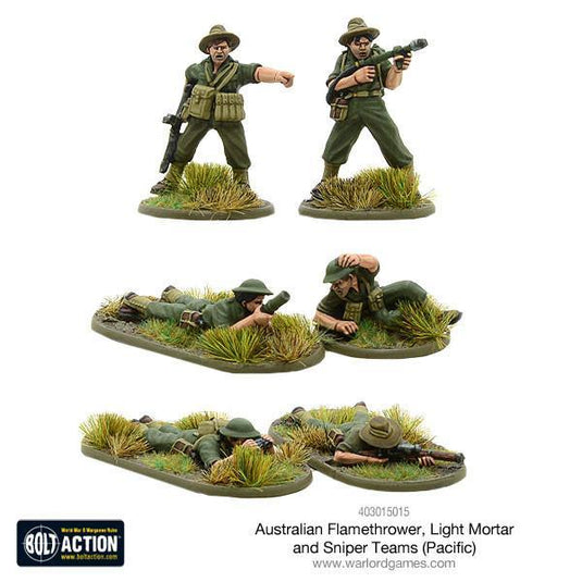 Australian Flamethrower, Light Mortar and Sniper Teams (Pacific)