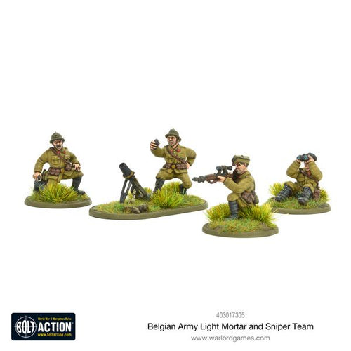 Belgian Army Light Mortar + Sniper Teams