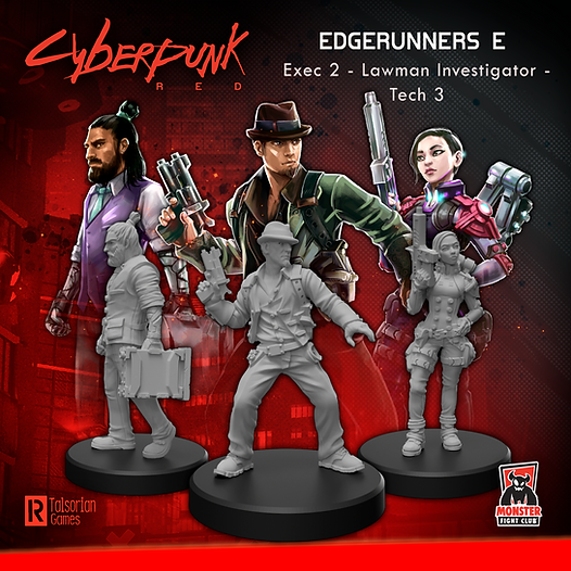 Cyberpunk RED Miniatures - Edgerunners E