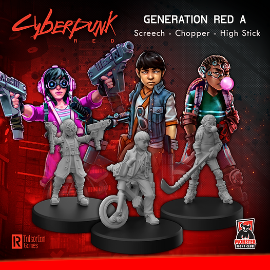 Load image into Gallery viewer, Cyberpunk RED Miniatures - Generation Red A
