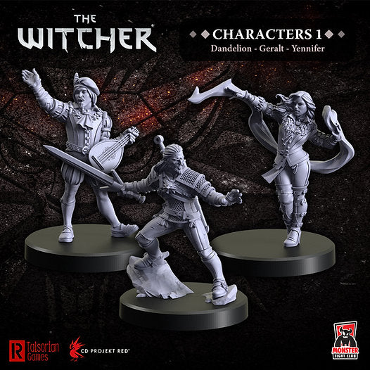 Load image into Gallery viewer, The Witcher - Characters 1: Geralt, Yennefer, Dandelion
