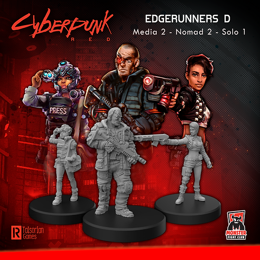 Load image into Gallery viewer, Cyberpunk RED Miniatures - Edgerunners D
