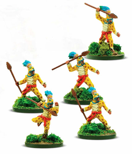 Mythic Americas: Aztec - Jaguar Warriors with Spears