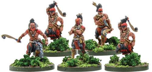 Mythic Americas: Tribal Nations - Mohawk Warriors with Clubs