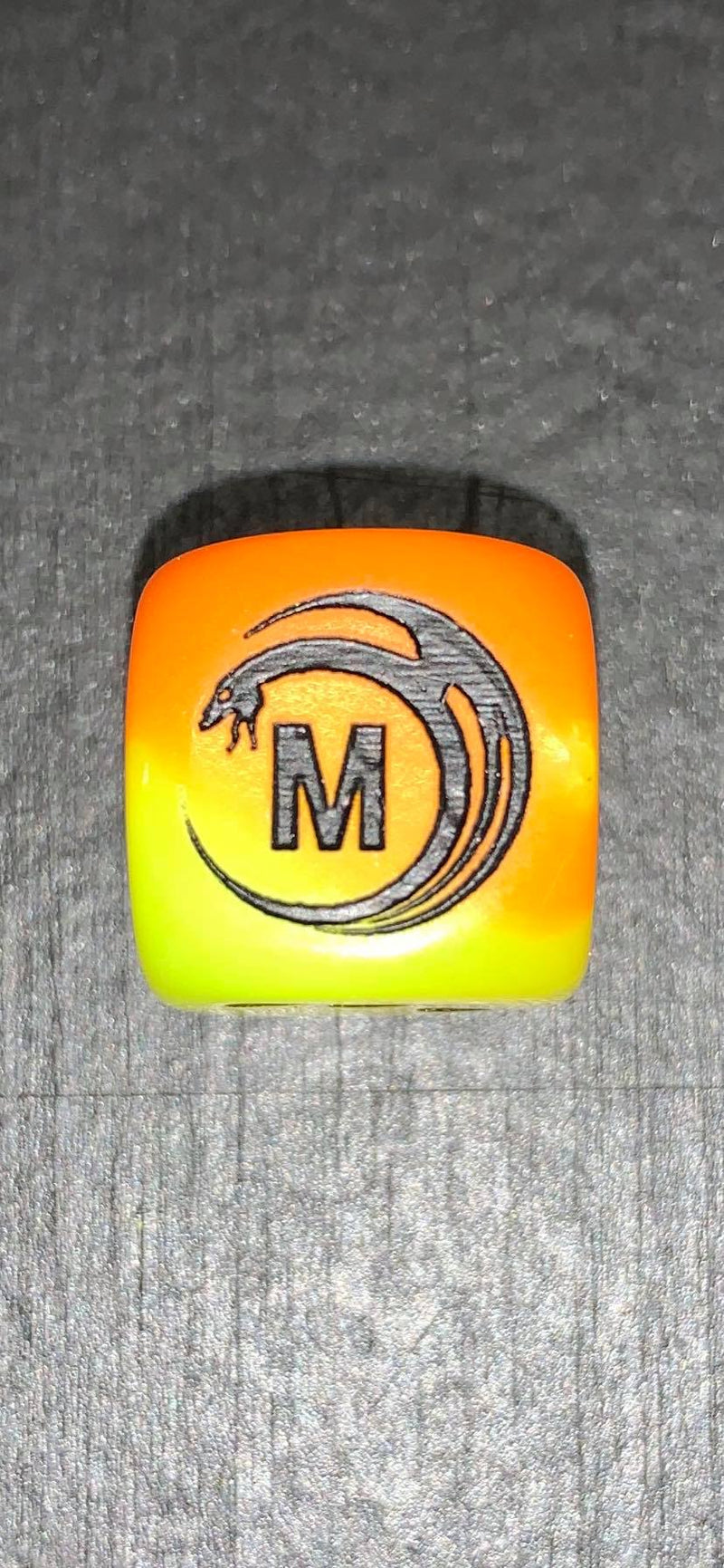 Load image into Gallery viewer, Mythicos Studios Yellow and Orange Dice Set (D6) (Set of 12)
