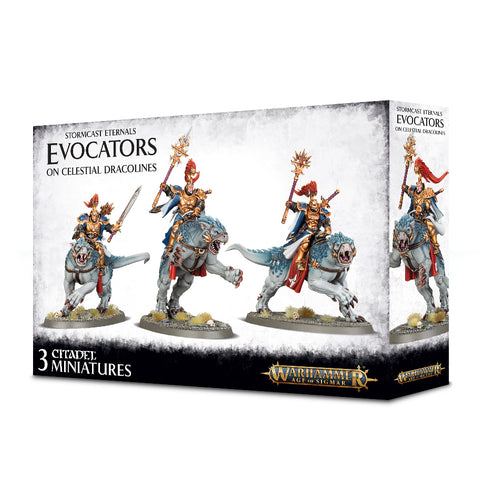 Stormcast Eternals: Evocators on Celestial Dracrolines
