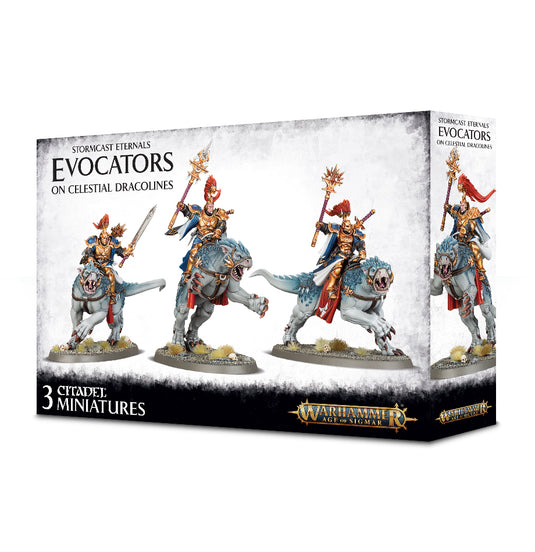 Stormcast Eternals: Evocators on Celestial Dracrolines