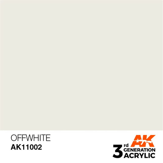 AK Interactive Acrylic Modelling Colors - Offwhite