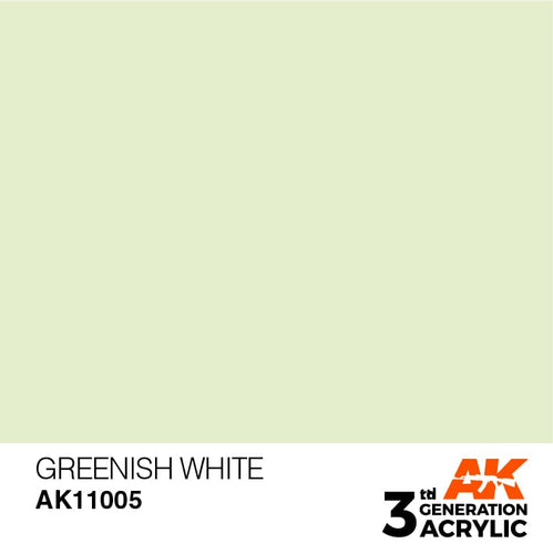 AK Interactive Acrylic Modelling Colors - Greenish White