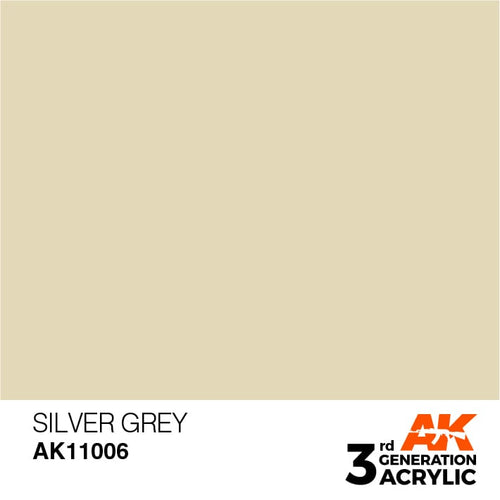 AK Interactive Acrylic Modelling Colors - Silver Grey