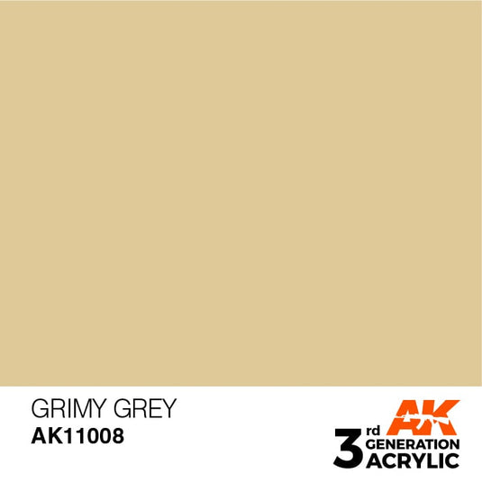 AK Interactive Acrylic Modelling Colors - Grimy Grey