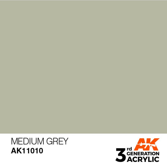 AK Interactive Acrylic Modelling Colors - Medium Grey