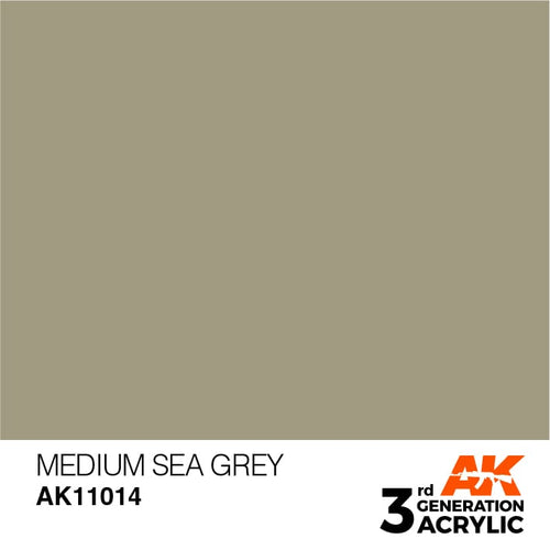 AK Interactive Acrylic Modelling Colors - Medium Sea Grey
