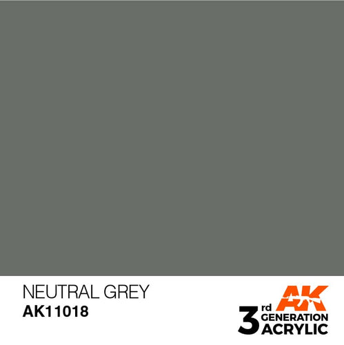 AK Interactive Acrylic Modelling Colors - Neutral Grey