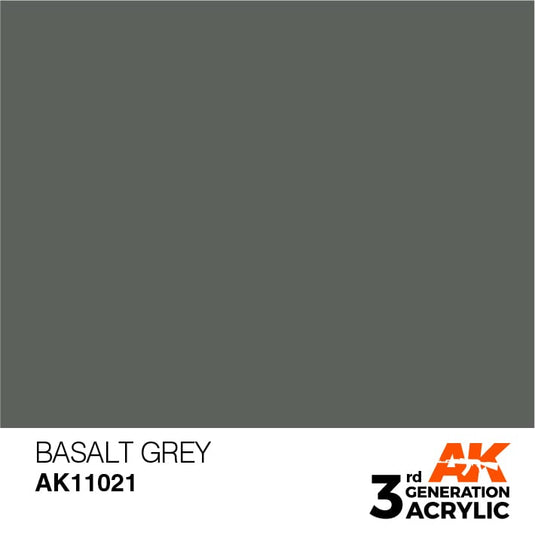AK Interactive Acrylic Modelling Colors - Basalt Grey