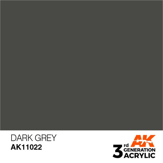 AK Interactive Acrylic Modelling Colors - Dark Grey