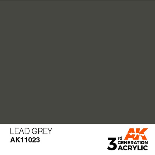 AK Interactive Acrylic Modelling Colors - Lead Grey
