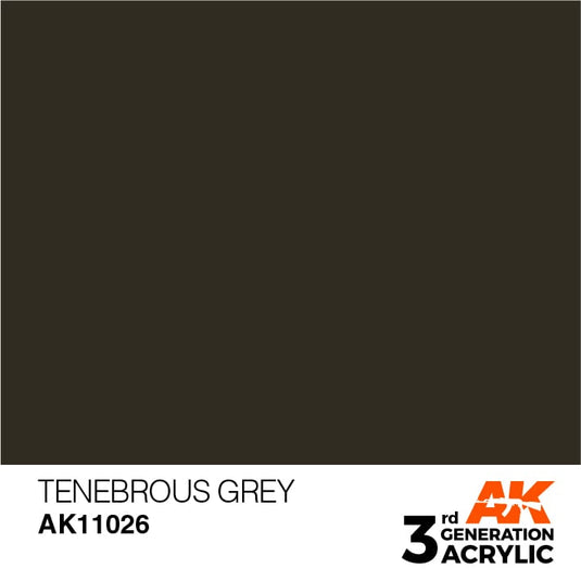 AK Interactive Acrylic Modelling Colors - Tenebrous Grey