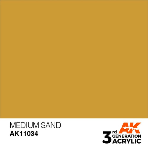 AK Interactive Acrylic Modelling Colors - Medium Sand