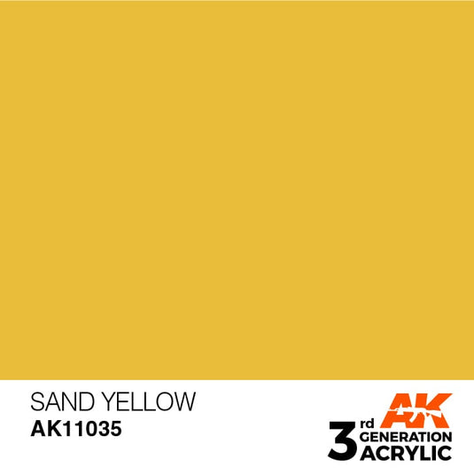 AK Interactive Acrylic Modelling Colors - Sand Yellow