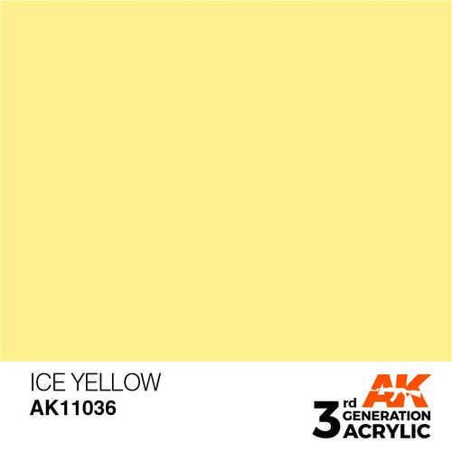 AK Interactive Acrylic Modelling Colors - Ice Yellow