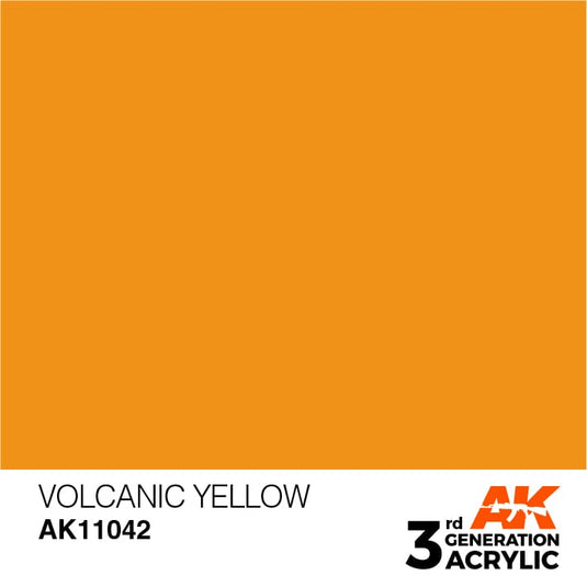 AK Interactive Acrylic Modelling Colors - Volcanic Yellow
