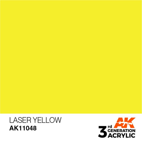 AK Interactive Acrylic Modelling Colors - Laser Yellow