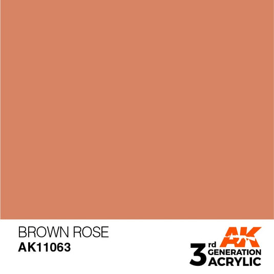 AK Interactive Acrylic Modelling Colors - Brown Rose