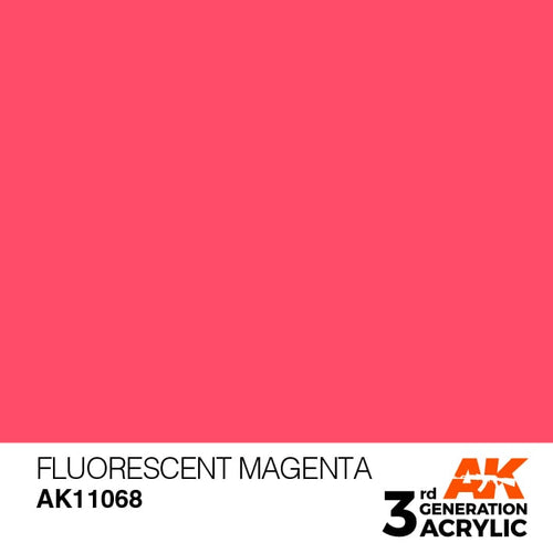 AK Interactive Acrylic Modelling Colors - Fluorescent Magenta