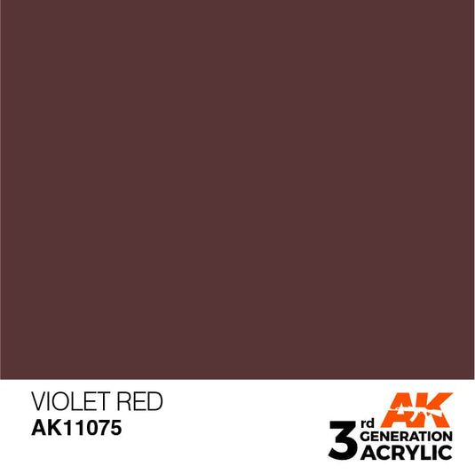 AK Interactive Acrylic Modelling Colors - Violet Red