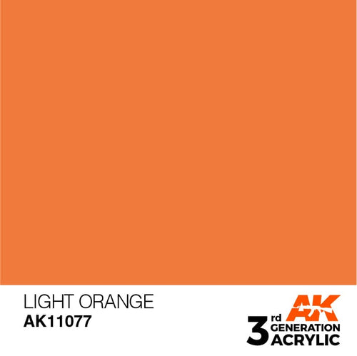 AK Interactive Acrylic Modelling Colors - Light Orange