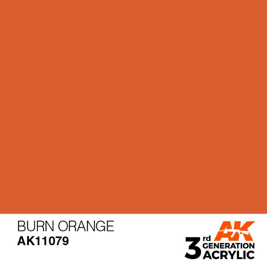 AK Interactive Acrylic Modelling Colors - Burn Orange