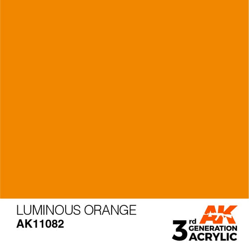 AK Interactive Acrylic Modelling Colors - Luminous Orange