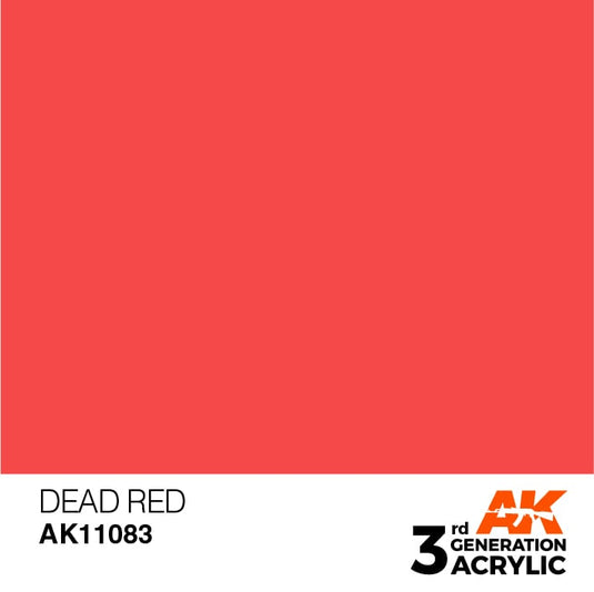 AK Interactive Acrylic Modelling Colors - Dead Red